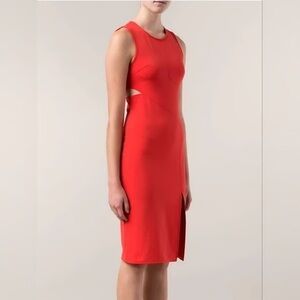 Veronica Beard Vibrant Red Midi Dress